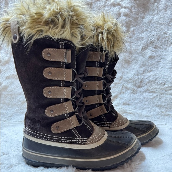 Sorel JOAN OF ARCTIC WOMEN'S Faux Fur WATERPROOF Snow BOOT size 6 - Picture 11 of 16